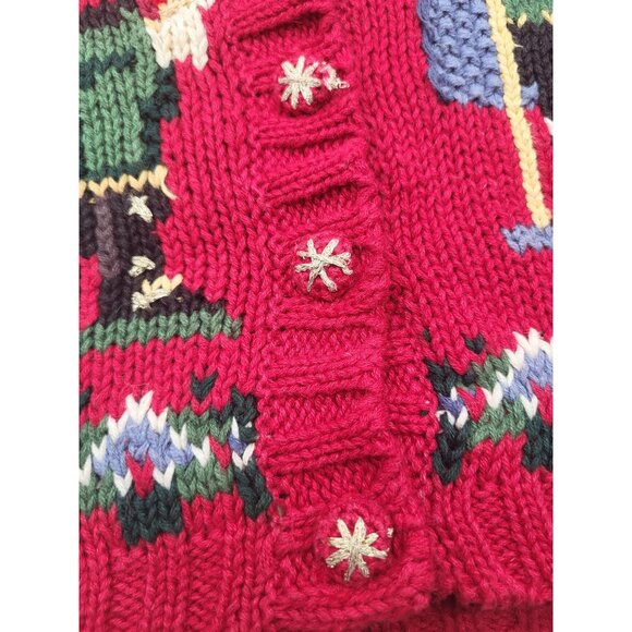 VTG Heirloom Collectibles Ugly Christmas Sweater Vest Nutcracker Holiday SZ S - Picture 9 of 9